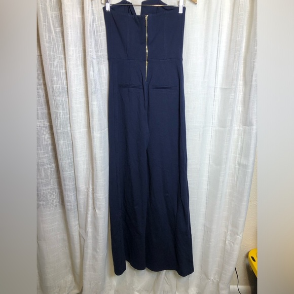 VENUS Navy Blue Strapless Jumpsuit - Picture 9 of 16